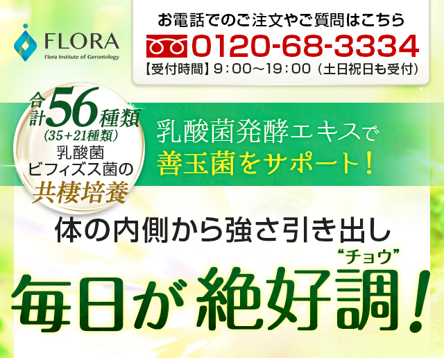 善玉元気　体の内側からスッキリ整えて絶好チョウ！