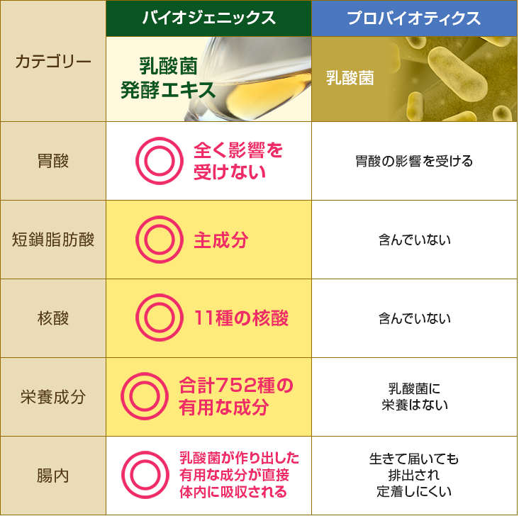 乳酸菌発酵エキスの働き